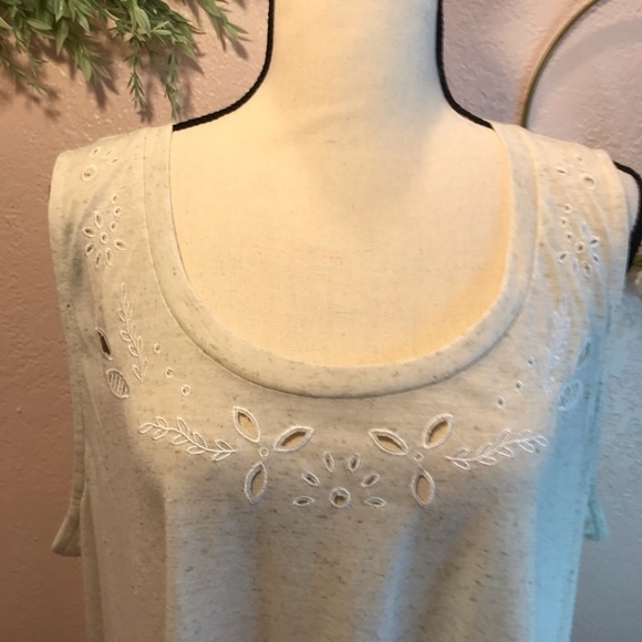 Lane Bryant Beige Swing Tank Top - Picture 2 of 6